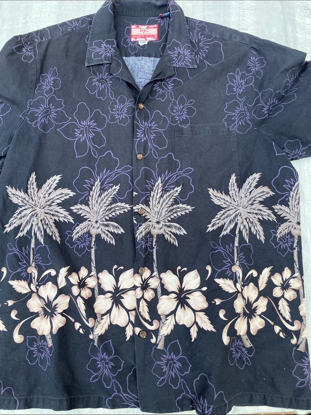 RJC Hawaii 2XL Cotton short sleeve Hawaiian shirt 100% cotton